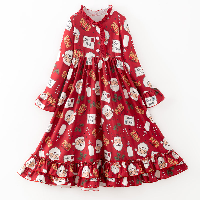 DEAR SANTA NIGHTGOWN - RED- Christmas2025 - Preorder