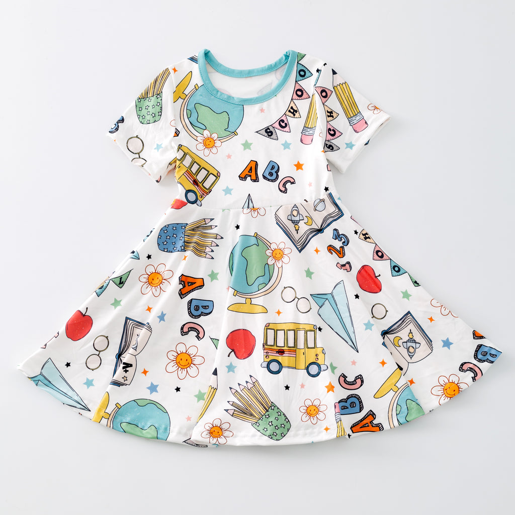 SCHOOL TWIRL DRESS WITH POCKETS