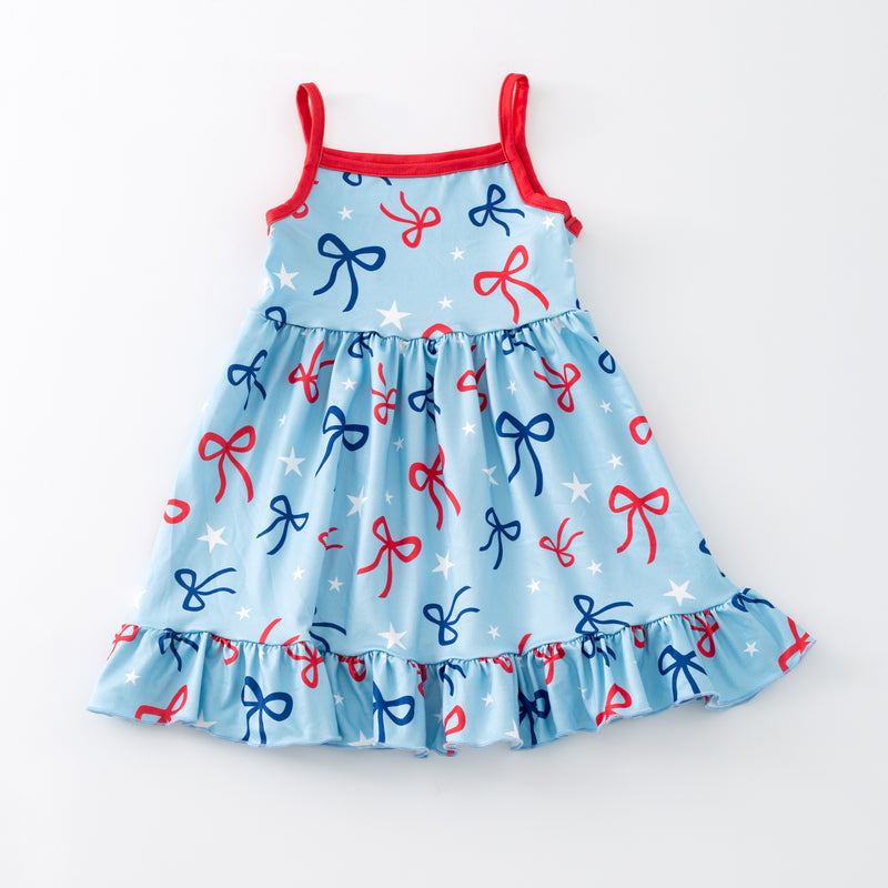 PATRIOTIC BOW TANK DRESS