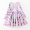 SNOWMAN RUFFLE DRESS  - Christmas2025 - Preorder