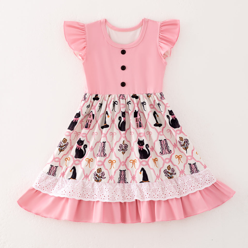 HALLOWEEN PINK KITTY DRESS - Halloween2025