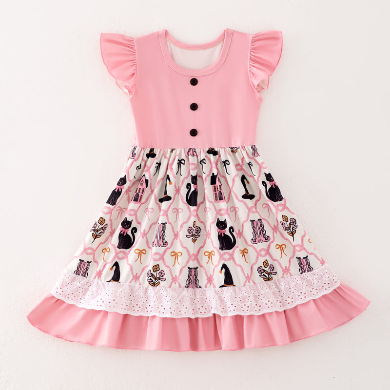 HALLOWEEN PINK KITTY DRESS