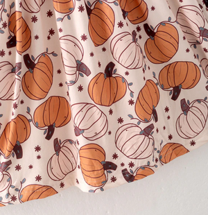 FALL PUMPKIN BUTTON DRESS - Fall2025