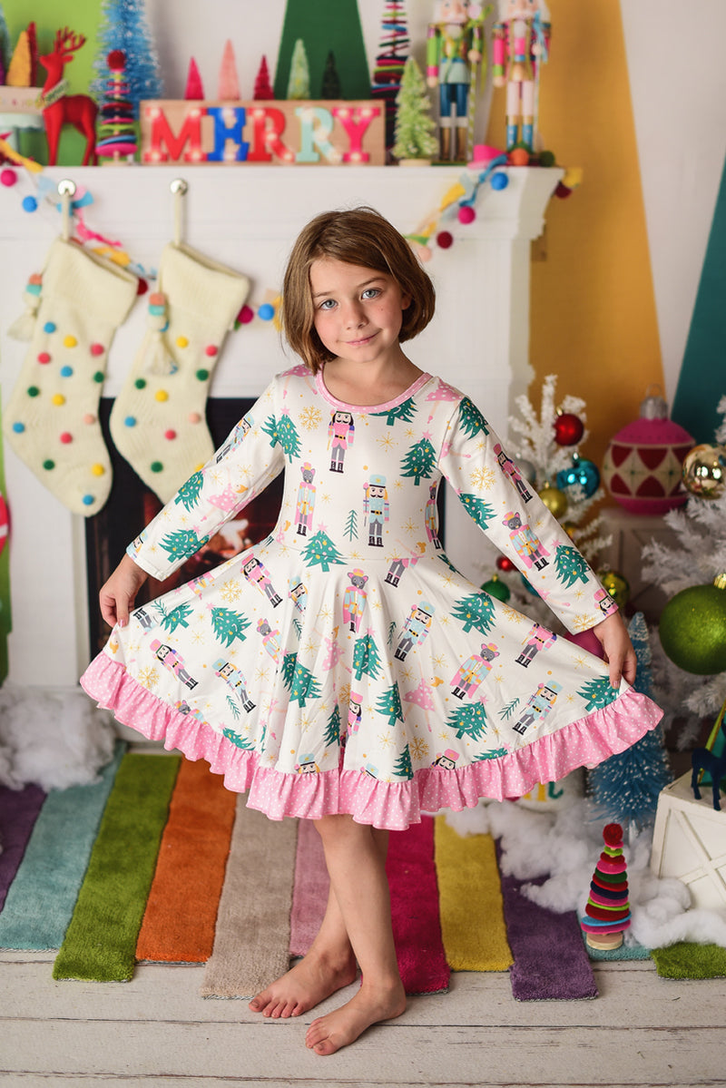 NUTCRACKER BALLERINA RUFFLE TWIRLY DRESS