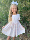 PINK & WHITE RAINBOW DRESS