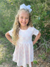 PINK & WHITE RAINBOW DRESS