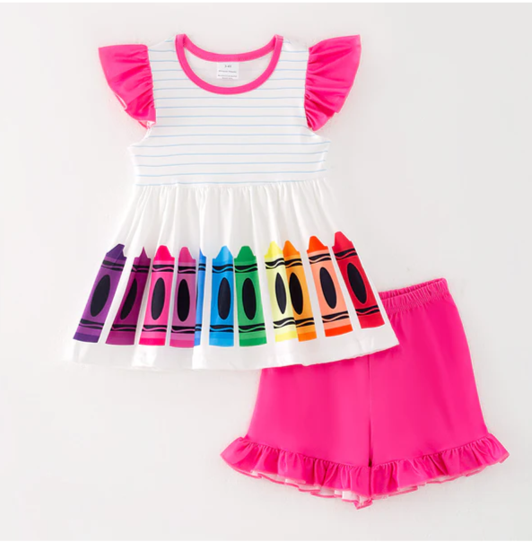 BACK TO SCHOOL CRAYONS SET