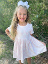 PINK & WHITE RAINBOW DRESS