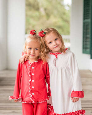 CHRISTMAS RED PJS - GIRLS READY TO SHIP