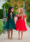 RED SPARKLE TUTU DRESS