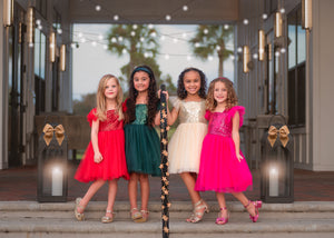 RED SPARKLE TUTU DRESS
