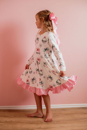 CHRISTMAS ORNAMENTS TWIRL DRESS - Christmas2025