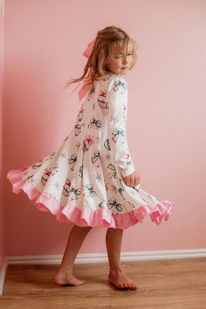 CHRISTMAS ORNAMENTS TWIRL DRESS - Christmas2025