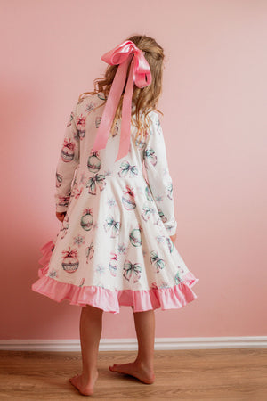 CHRISTMAS ORNAMENTS TWIRL DRESS - Christmas2025