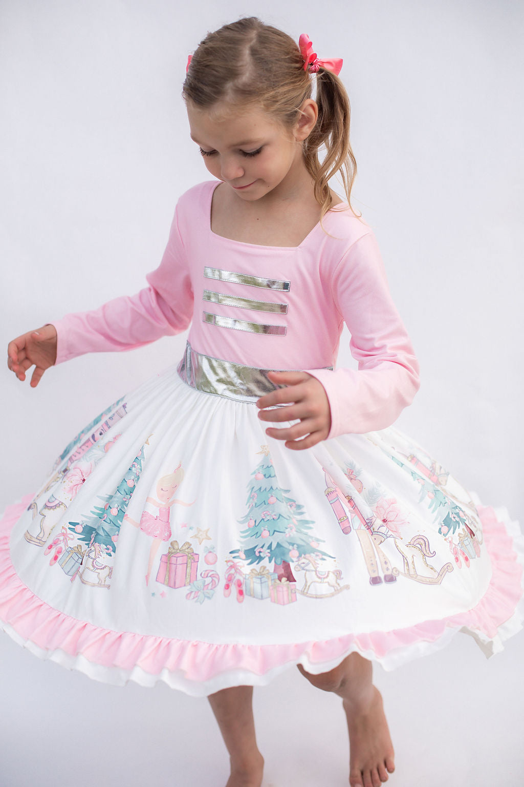 CHRISTMAS NUTCRACKER BALLERINA LONG DRESS