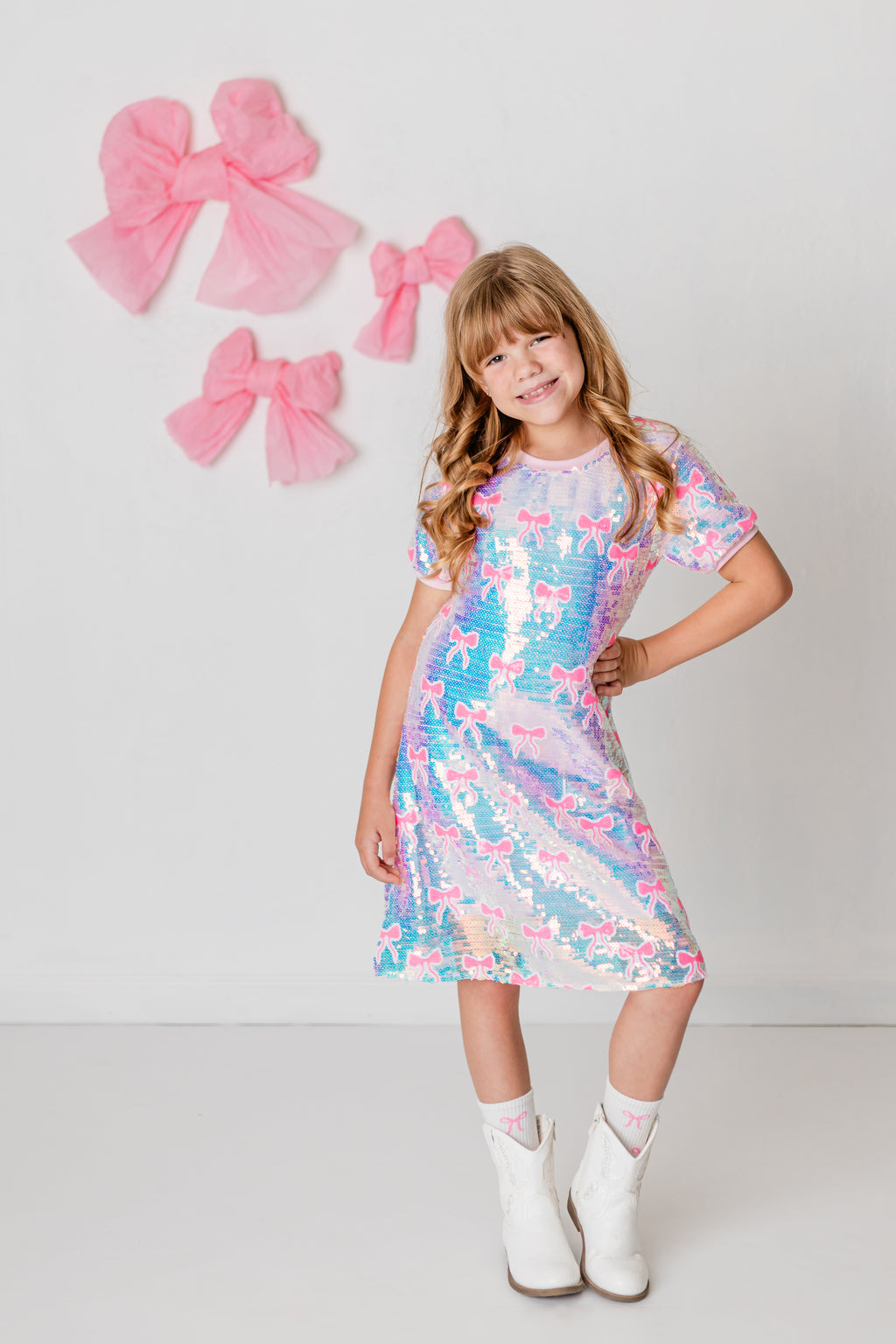 BOW SPARKLE DRESS