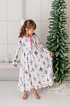 CHRISTMAS NUTCRACKER BOW NIGHTGOWN - PINK -  Christmas2025