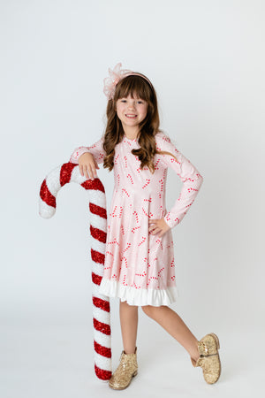 CHRISTMAS CANDY CANE TWIRL DRESS - Christmas2025
