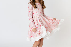 CHRISTMAS CANDY CANE TWIRL DRESS - Christmas2025