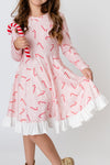 CHRISTMAS CANDY CANE TWIRL DRESS - Christmas2025