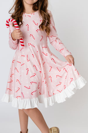 CHRISTMAS CANDY CANE TWIRL DRESS - Christmas2025