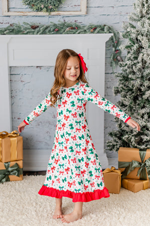 CHRISTMAS BOW NIGHTGOWN - Christmas2025