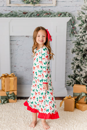 CHRISTMAS BOW NIGHTGOWN - Christmas2025