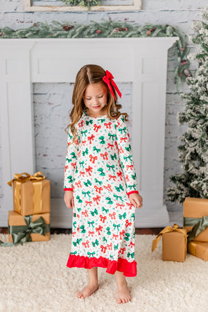 CHRISTMAS BOW NIGHTGOWN - Christmas2025