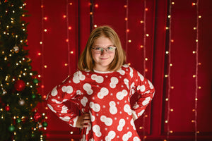 SNOWMAN RED NIGHTGOWN