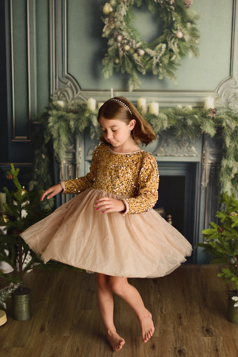 GOLD SPARKLE DRESS