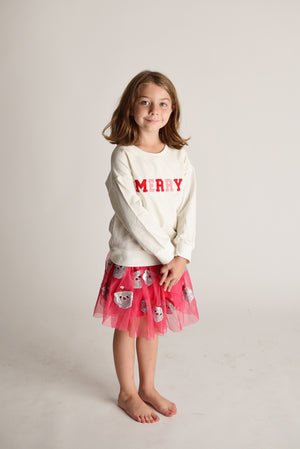 SANTA SEQUINS TUTU SKIRT