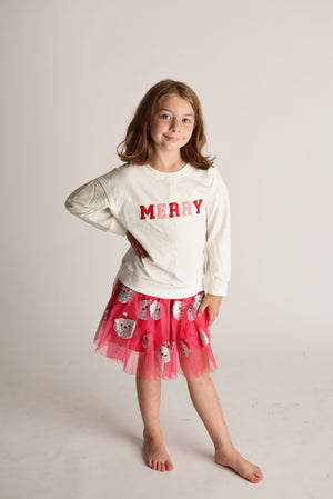 SANTA SEQUINS TUTU SKIRT