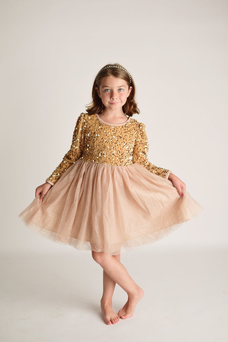 GOLD SPARKLE DRESS
