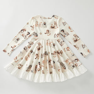 NATIVITY RUFFLE DRESS - Christmas2025 - Preorder