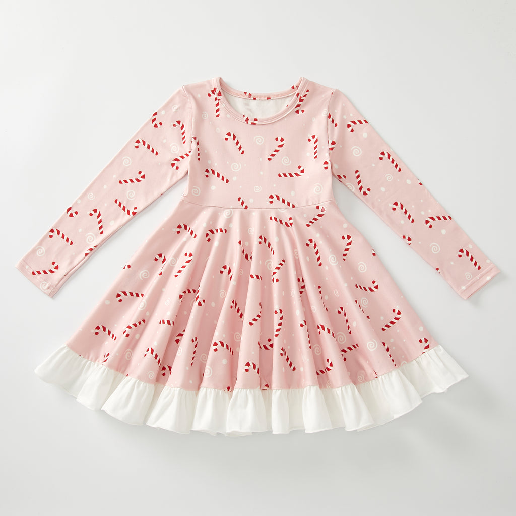 CHRISTMAS CANDY CANE TWIRL DRESS - Christmas2025