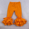 ORANGE RUFFLE PANTS