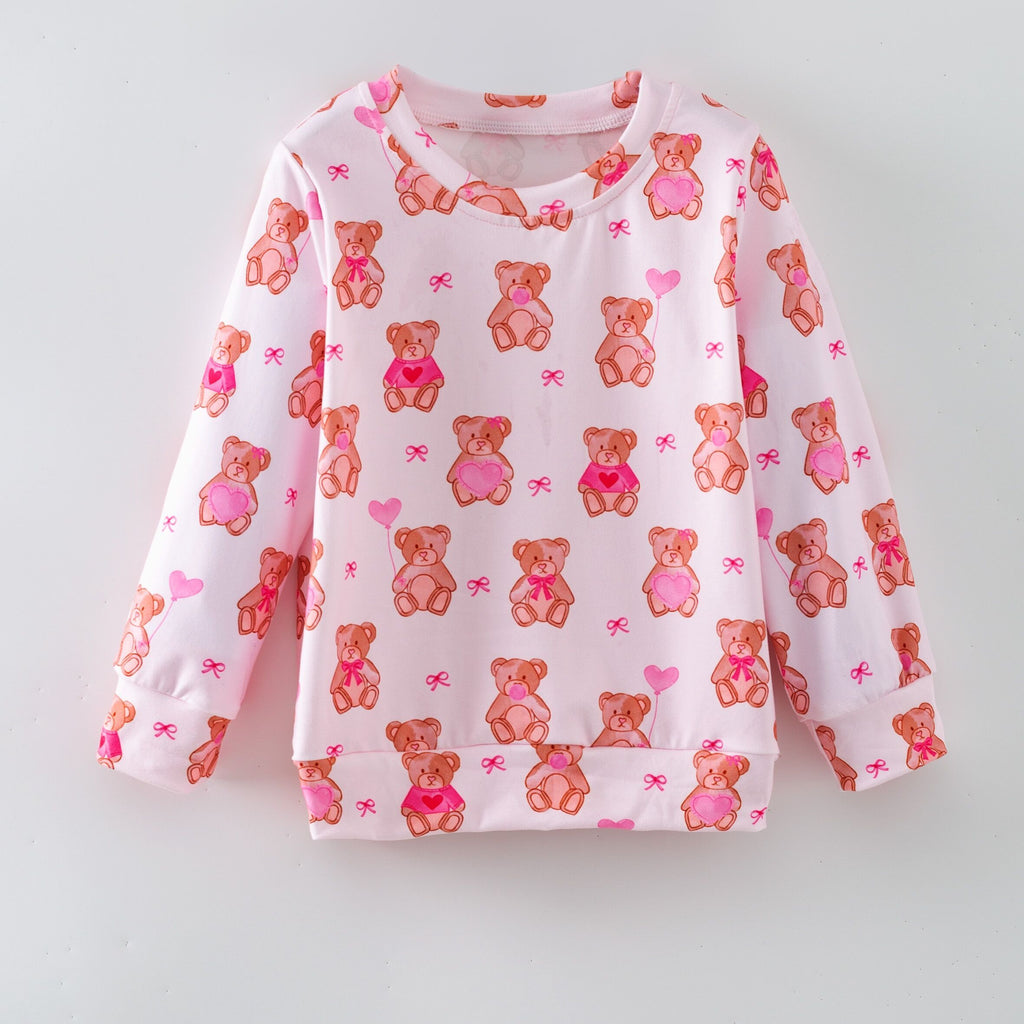 VALENTINE BEAR CREWNECK TOP - Valentine2025