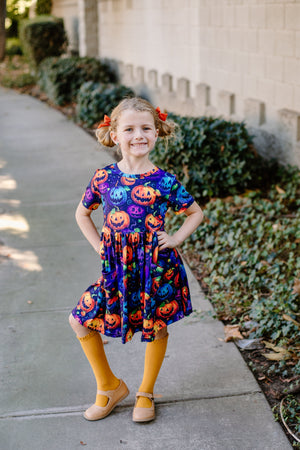 HALLOWEEN SPOOKY PUMPKIN DRESS