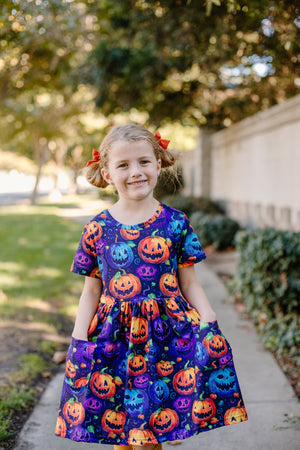 HALLOWEEN SPOOKY PUMPKIN DRESS