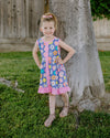 FLORAL TANK BUTTONED DRESS