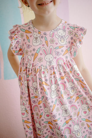 PINK EASTER BUNNY NIGHTGOWN