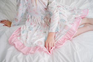 PINK NUTCRACKER RUFFLE DRESS