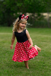 RED POLKA MOUSE TANK DRESS (MOMMY & ME) PRESALE