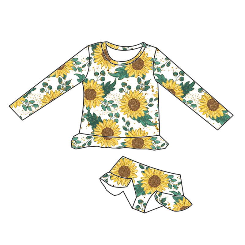 SUNFLOWER TWO RASHGUARD SWIMSUIT