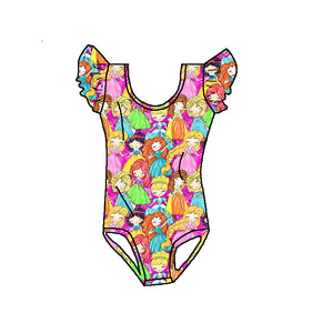 PRINCESS CLUSTERED ONE PIECE SWIMSUIT