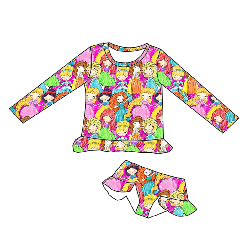 PRINCESS CLUSTERED TWO PC SWIMSUIT