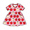 APPLE DRESS WITH POCKETS - PINK