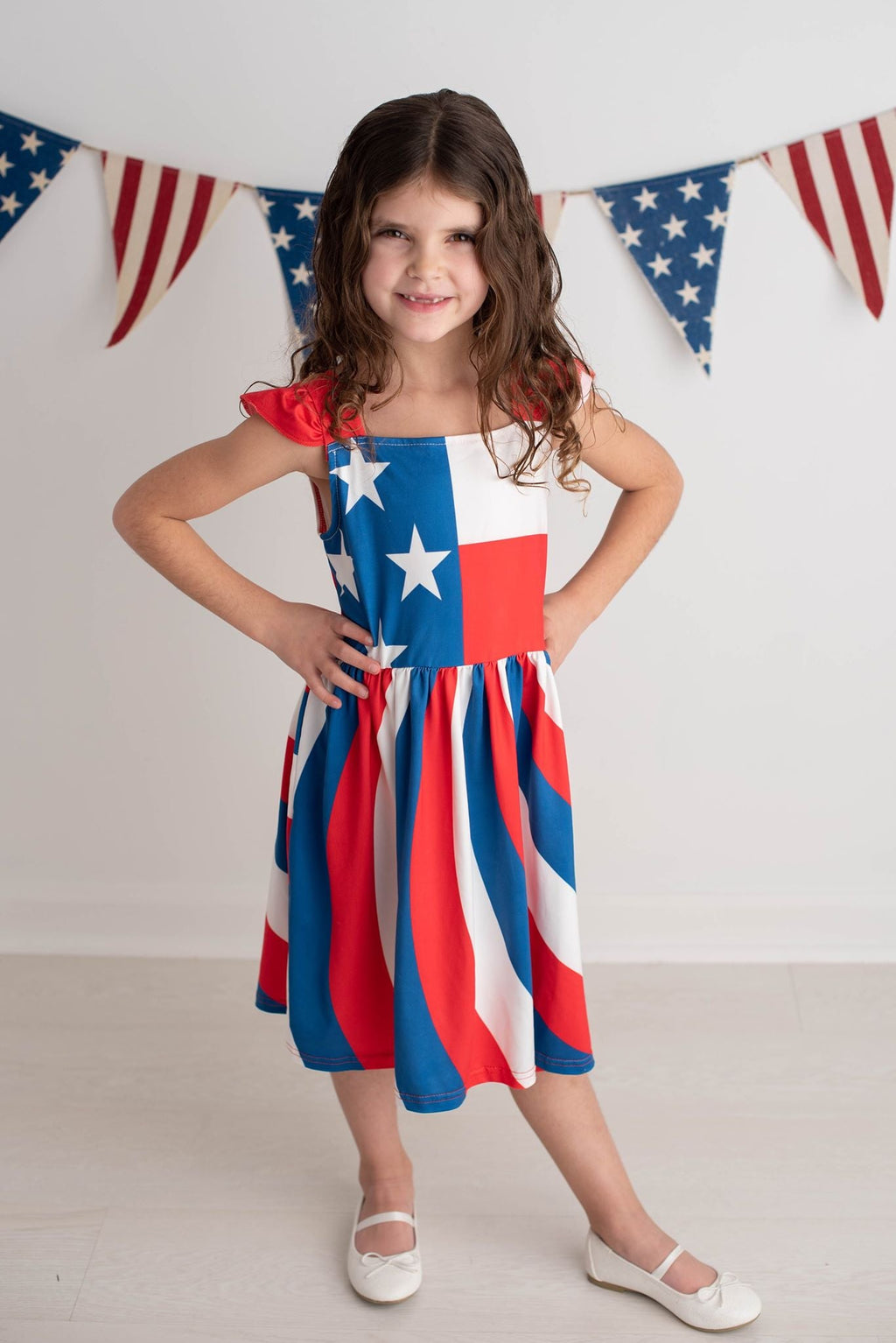 MACKENZIE PATRIOTIC TWIRL DRESS