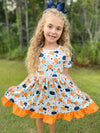 PUMPKINS RUFFLE DRESS