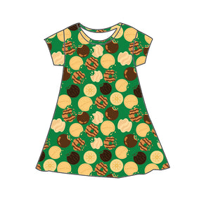 COOKIES SHORT SLEEVES TSHIRT DRESS - READY TO SHIP